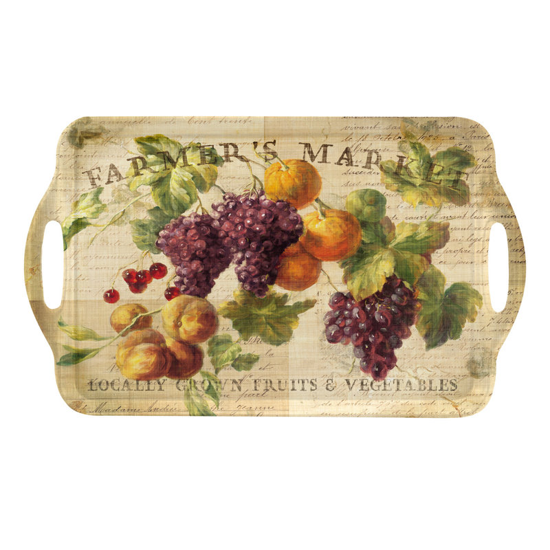 Pimpernel Abundant Fall Large Melamine Handled Serving Tray & Reviews